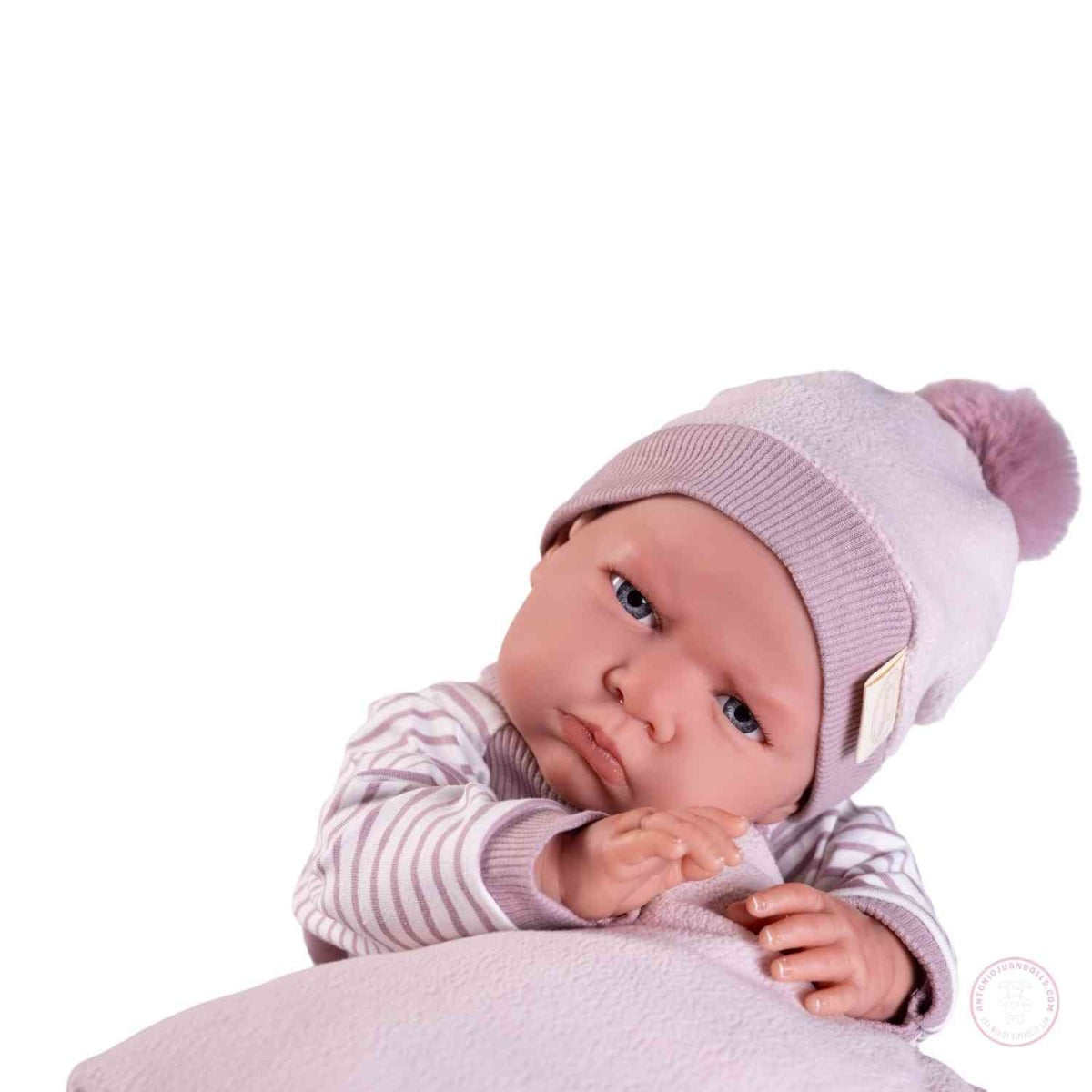 Antonio Juan papusa cu corp moale Berta Reborn Prima mea pijama 52 cm 3 ani+ 