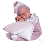 Antonio Juan papusa cu corp moale Berta Reborn Prima mea pijama 52 cm 3 ani+ 