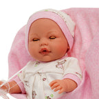 Antonio Juan papusa Bimba cu mecanism de plans si pleoape miscatoare 37 cm