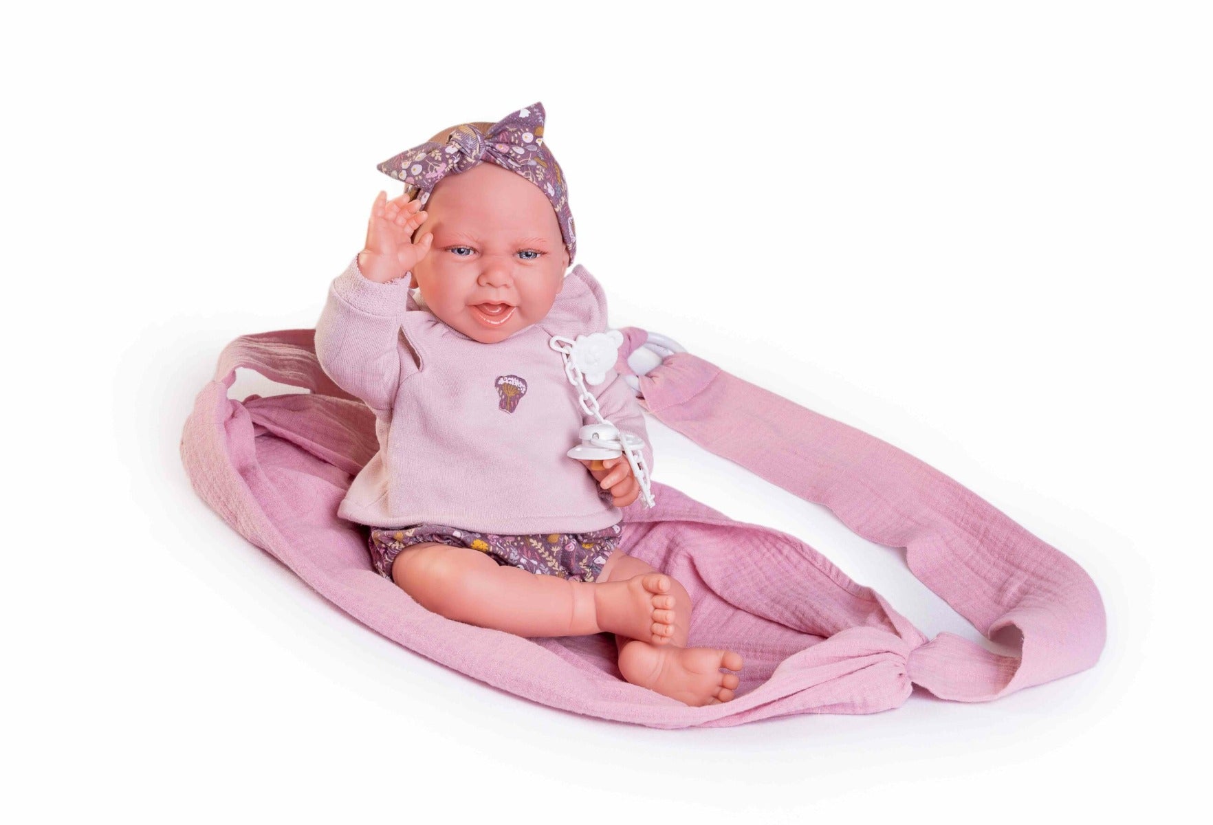 Antonio Juan papusa Carla cu port bebe 42 cm 3 ani+