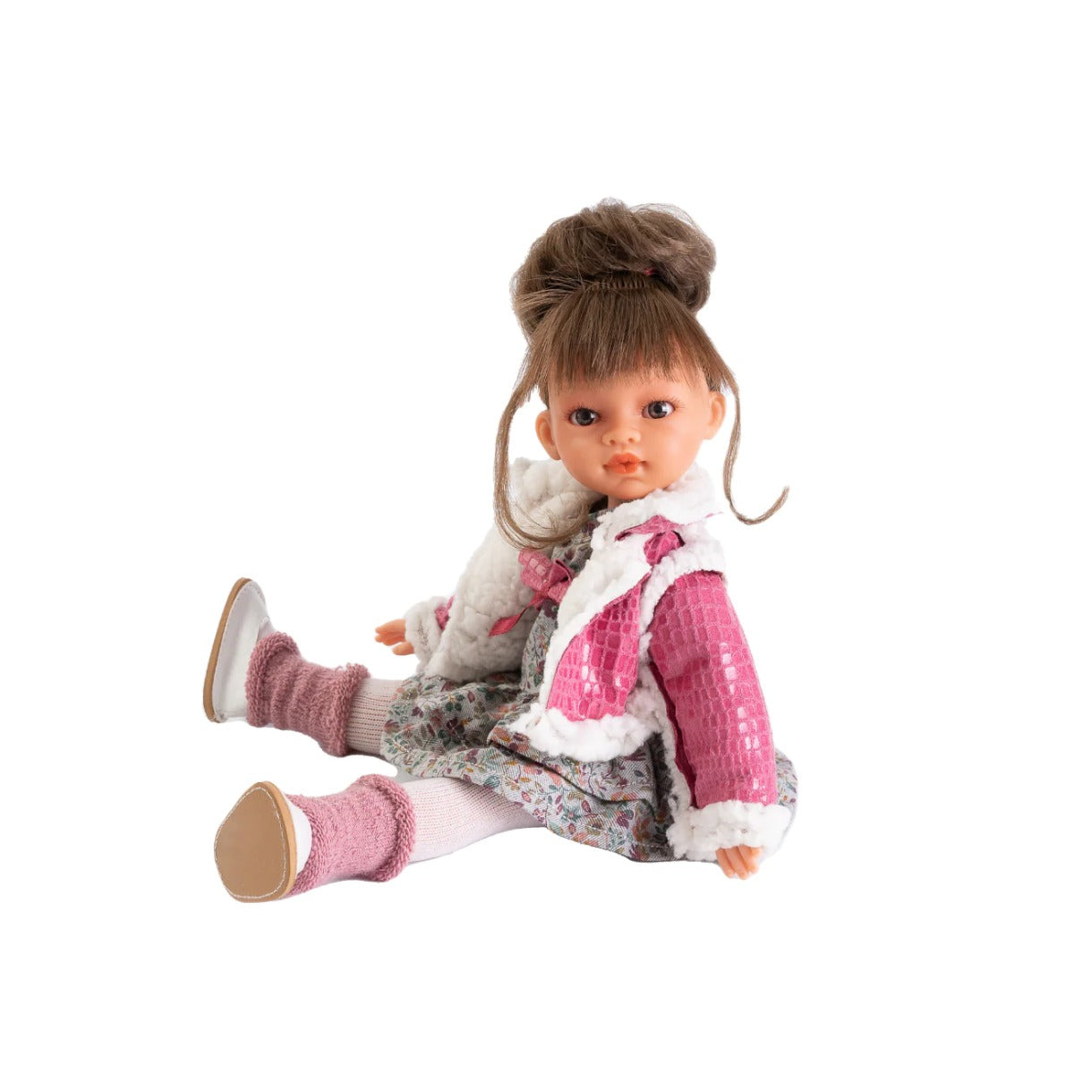 Antonio Juan papusa Emily cu coc si jacheta 33 cm 3 ani+ Imagine principală a produsului