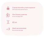 Antonio Juan papusa Erika corp moale si membre mobile cu geaca 42 cm 3 ani+