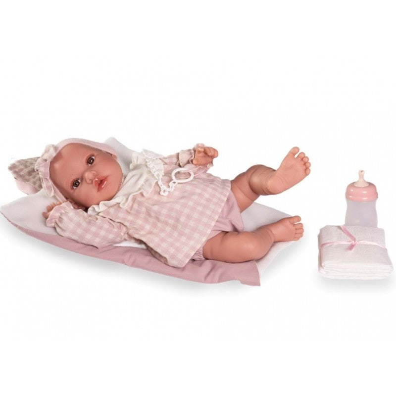 Antonio Juan papusa cu corp din tesatura Erika in carouri 42 cm 3 ani+  Imagine principală a produsului