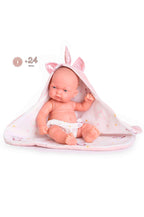 Antonio Juan papusa fetita Pitu 26 cm 2 ani+ Paturica Unicorn