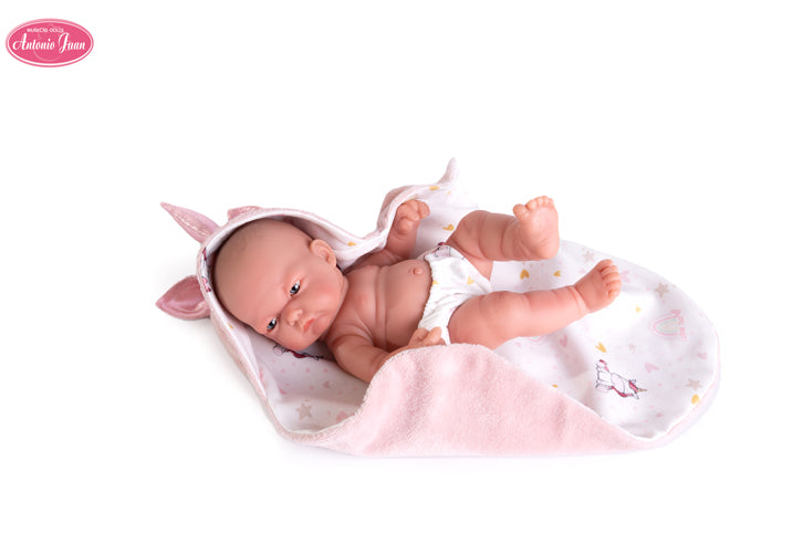Antonio Juan papusa fetita Pitu 26 cm 2 ani+ Paturica Unicorn