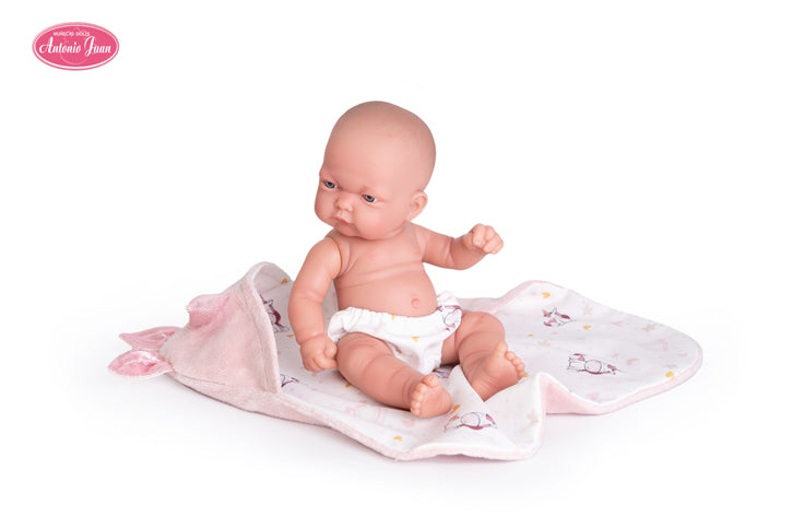 Antonio Juan papusa fetita Pitu 26 cm 2 ani+ Paturica Unicorn