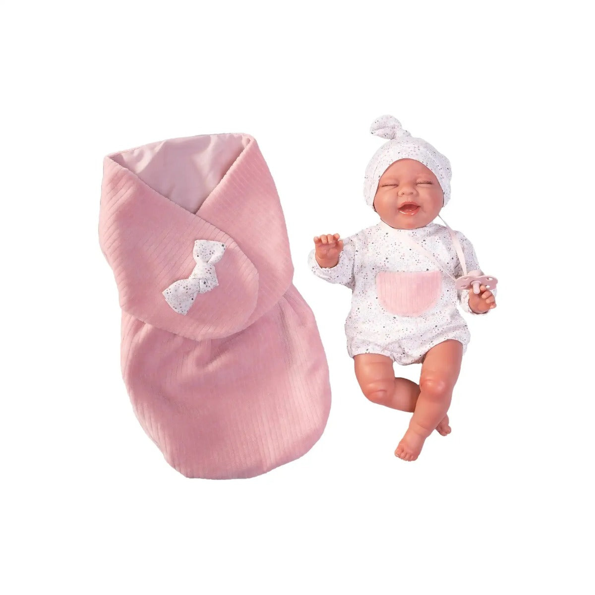 Antonio Juan papusa Lluna cu port bebe 33 cm 3 ani+ Imagine principală a produsului