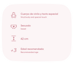 Antonio Juan papusa Lúa corp anatomic vinil cu pernuta 42 cm 3 ani+