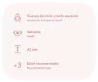 Antonio Juan papusa Lúa crp anatomic vinil cu sac de dormit 42 cm 3 ani+