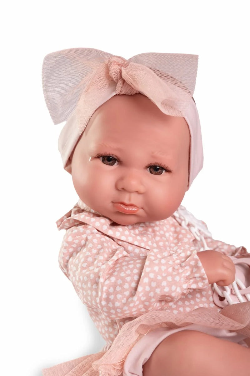 Antonio Juan papusa din vinil Luca sexata si cu gentuta 42 cm 3 ani+ 