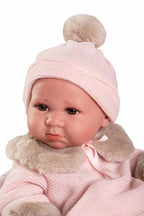 Antonio Juan papusa din vinil Luca sexata si cu paturica cu flori 42 cm 3 ani+ 