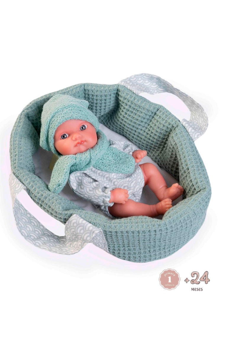 Antonio Juan papusa Mufly cu cosulet transport 21 cm 2 ani+