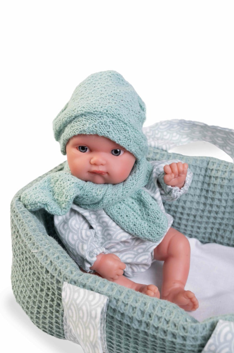 Antonio Juan papusa Mufly cu cosulet transport 21 cm 2 ani+