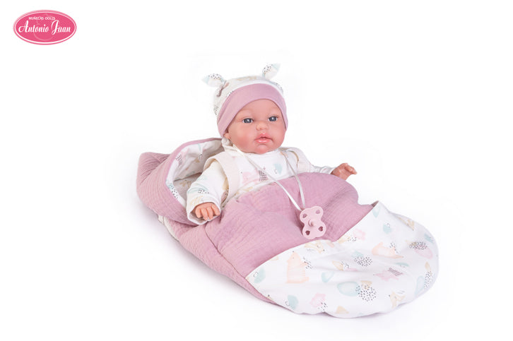 Antonio Juan papusa Nacida Baby Toneta cu mecanism de gangureala 33 cm 3 ani+ Imagine secundară a produsului