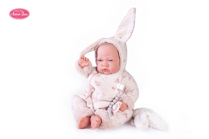 Antonio Juan papusa Nacida iepuras 42 cm 3 ani+