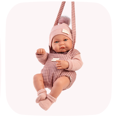 Antonio Juan papusa Nica corp anatomic vinil cu portbebe 42 cm 3 ani+ Imagine secundară a produsului