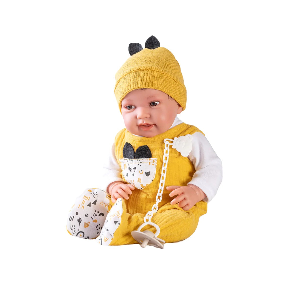 Antonio Juan papusa Pipo nacida cu paturica 42 cm 3 ani+ Imagine principală a produsului