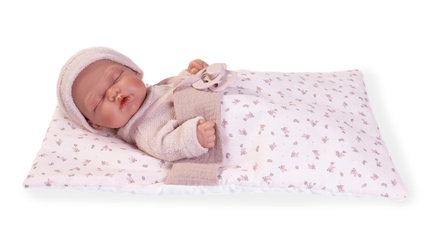 Antonio Juan papusa din vinil Pitu sexata 26 cm 24 m+ Luni cu patut Imagine principală a produsului