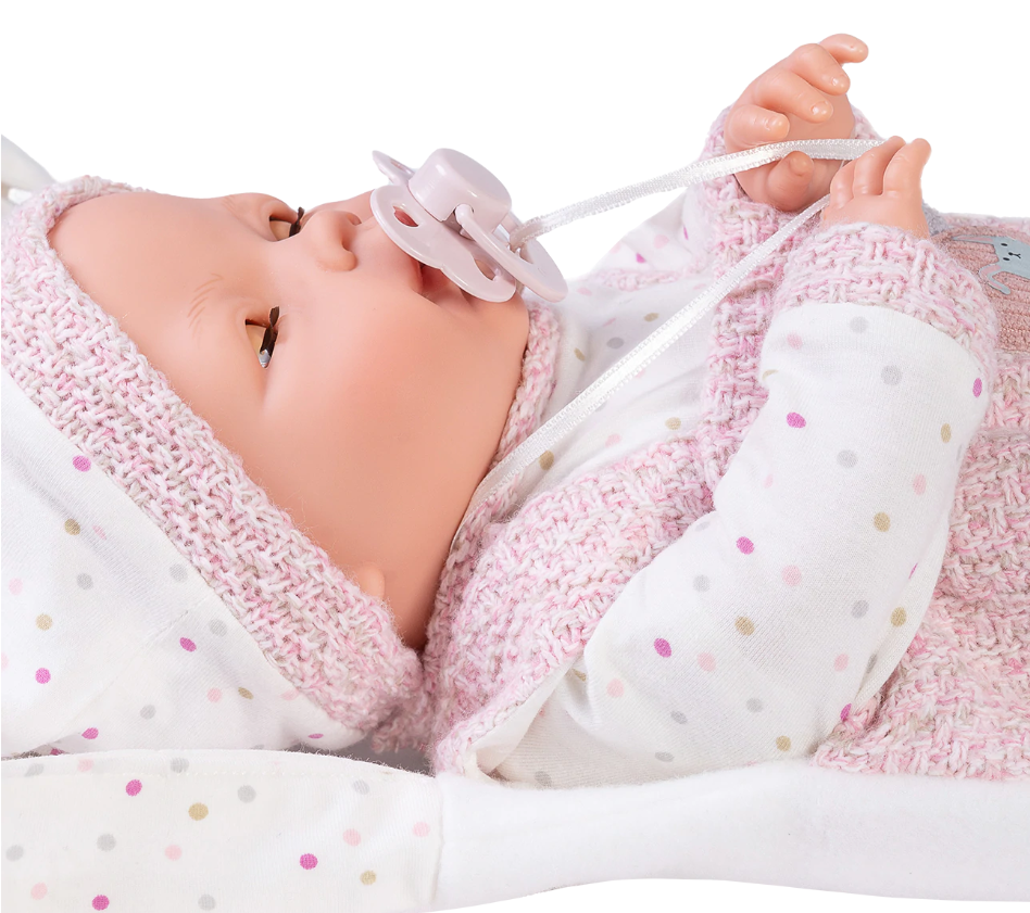 Antonio Juan papusa Bimba cu mecanism de plans si ham 37 cm, 3 ani+ Imagine secundară a produsului