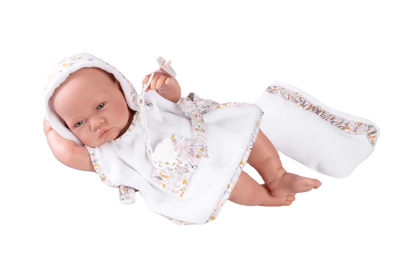 Antonio Juan papusa cu pelerina de baie 42 cm