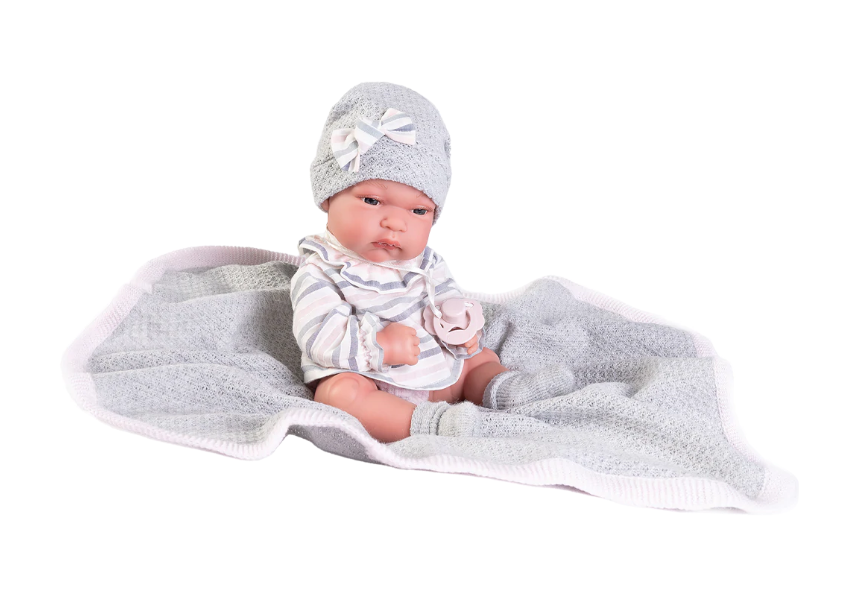 Antonio Juan papusa vinil Toneta cu paturica 33 cm 3 ani+ Imagine secundară a produsului