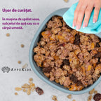 AppeKids bol silicon cu ventuza Classic 6m+ Aqua Blue