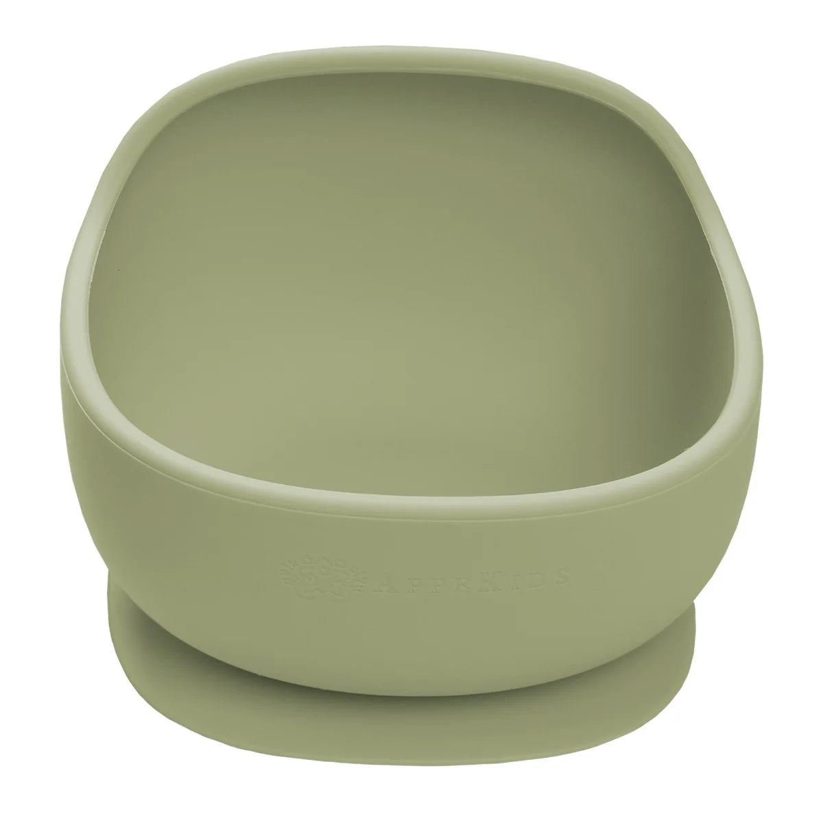 AppeKids bol silicon cu ventuza Classic 6m+ Raw Green