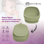 AppeKids bol silicon cu ventuza Classic 6m+ Raw Green