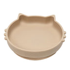 AppeKids bol silicon cu ventuza Kitty II pentru 6m+ Bubble Beige