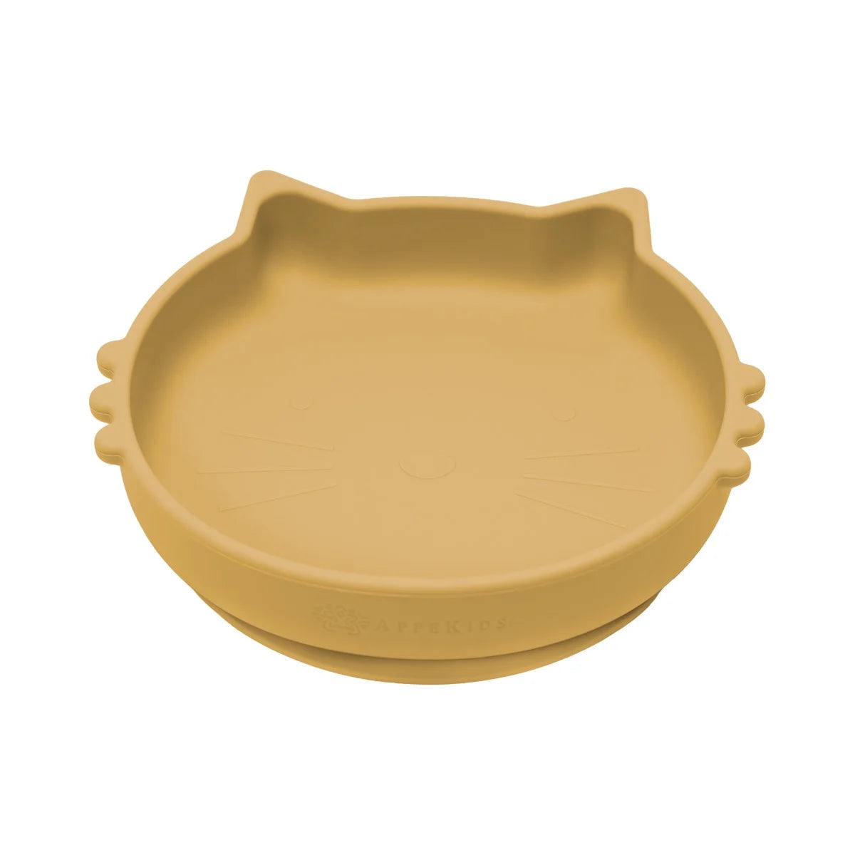 AppeKids bol silicon cu ventuza Kitty II pentru 6m+ Honey