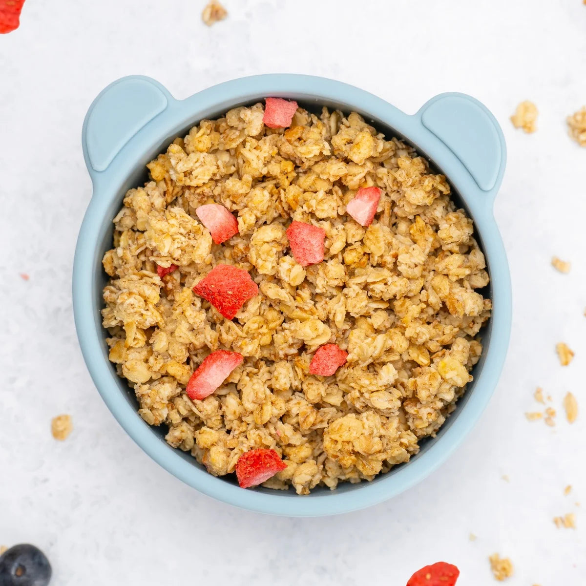 AppeKids bol silicon cu ventuza Little Bear 6m+ Aqua Blue