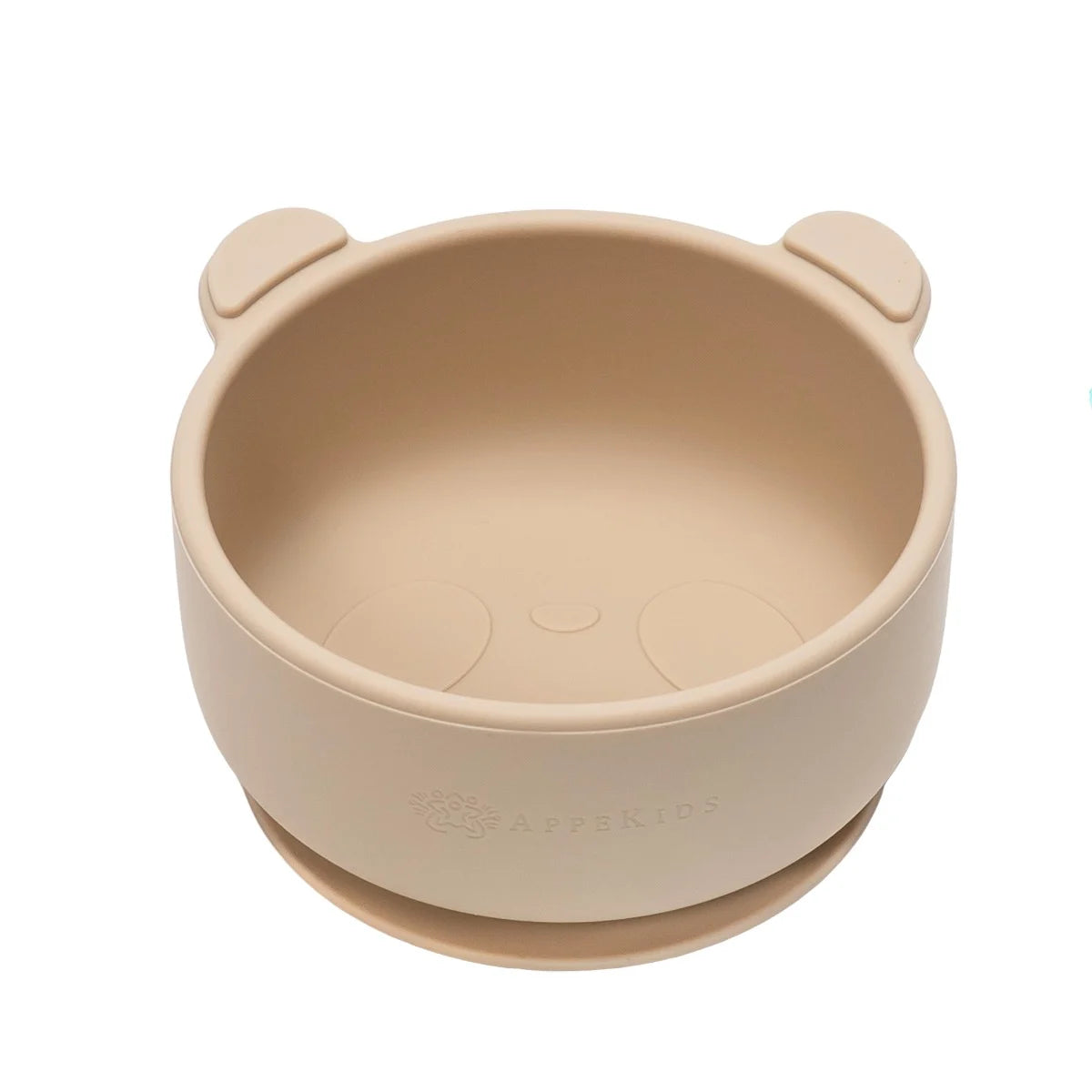 AppeKids bol silicon cu ventuza Little Bear 6m+ Bubble Beige