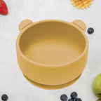 AppeKids bol silicon cu ventuza Little Bear 6m+ Honey