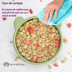 AppeKids bol silicon cu ventuza Little Bear 6m+ Raw Green