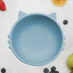 AppeKids bol silicon cu ventuza Kitty I pentru 6m+ Aqua Blue