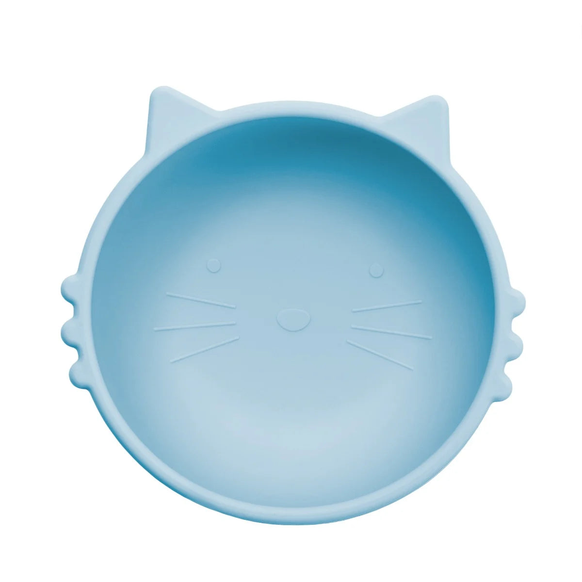 AppeKids bol silicon cu ventuza Kitty I pentru 6m+ Aqua Blue