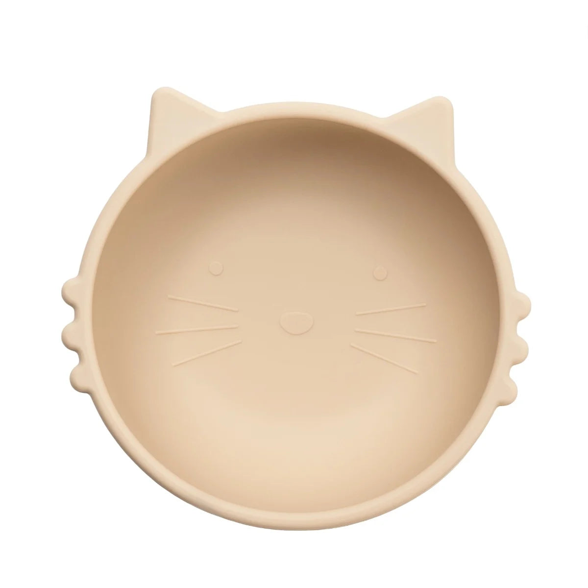 AppeKids bol silicon cu ventuza Kitty I pentru 6m+ Bubble Beige