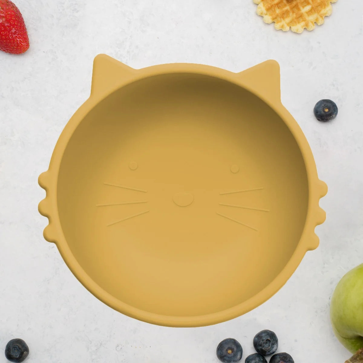 AppeKids bol silicon cu ventuza Kitty I pentru 6m+ Honey