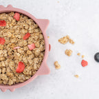 AppeKids bol silicon cu ventuza Kitty I pentru 6m+ Old Rose