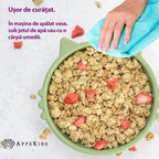 AppeKids bol silicon cu ventuza Kitty I pentru 6m+ Raw Green