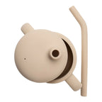 AppeKids cana din silicon cu pai 6m+ Bubble Beige