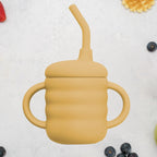 AppeKids cana din silicon cu pai 6m+ Honey