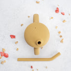 AppeKids cana din silicon cu pai 6m+ Honey