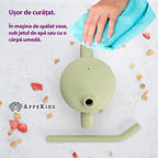 AppeKids cana din silicon cu pai 6m+ Raw Green