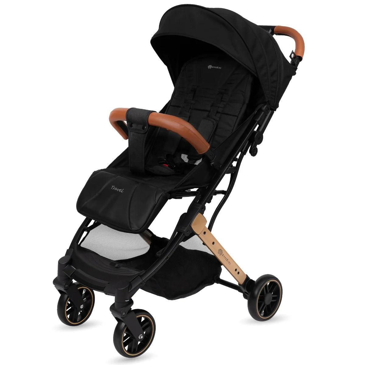 AppeKids carucior sport ultracompact Travel tip troller 6m+ Black