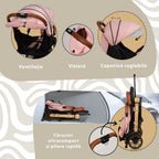 AppeKids carucior sport ultracompact Travel tip troller 6m+ Pink