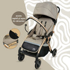 AppeKids carucior sport ultracompact Upp 0m+ Bubble Beige