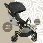 AppeKids carucior sport ultracompact Upp 0m+ Jet Black