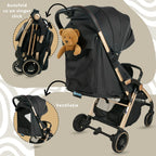AppeKids carucior sport ultracompact Upp 0m+ Jet Black