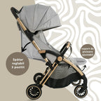 AppeKids carucior sport ultracompact Upp 0m+ Powder Grey
